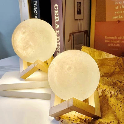 Moon Night Light – Customizable Warm Glow