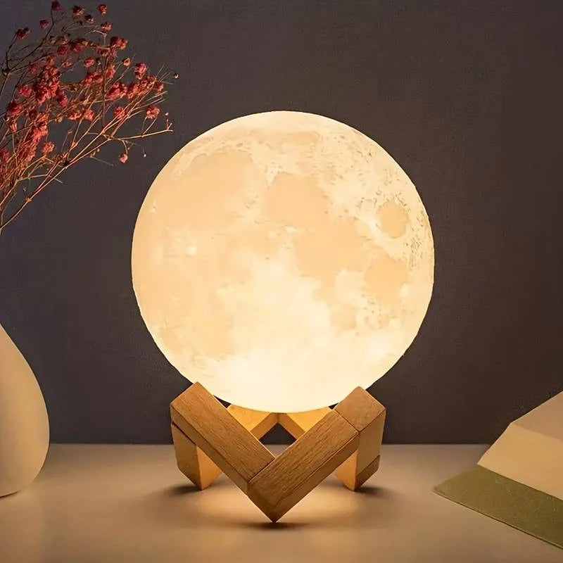 Moon Night Light – Customizable Warm Glow