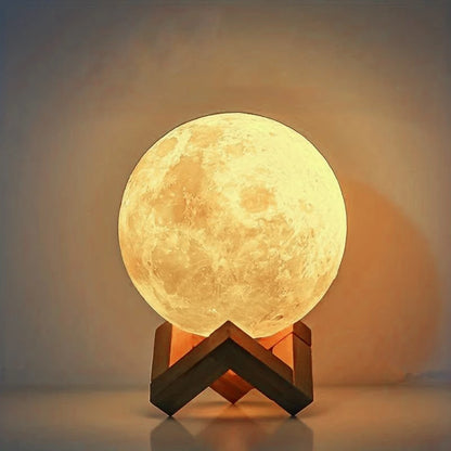 Moon Night Light – Customizable Warm Glow