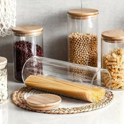 Easy-Grip Glass Jars for Seamless Kitchen Organization